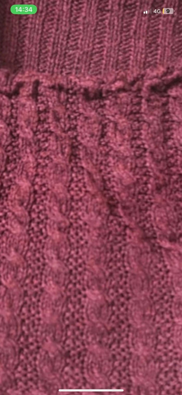 Pull d’hiver tricot/ laine . Sweat long . Pull d’hiver Ww taille M - photo numéro 7