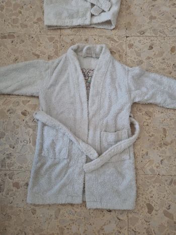 Peignoir carré blanc 4 ans