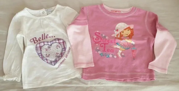 Lot 9 tee-shirts manches longues 2 ans - photo numéro 3