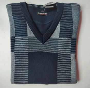 Pull col V pour homme taille XL, GS Club