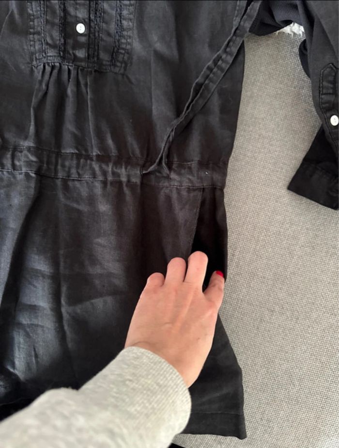 Robe noire en lin - photo numéro 12