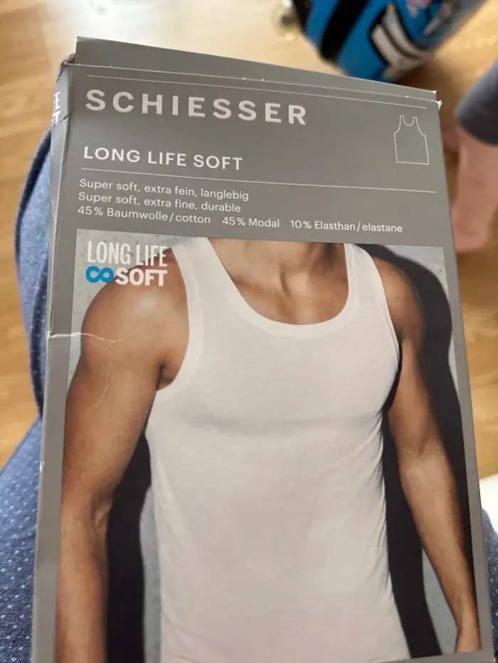 Débardeur schiesser XXL blanc - photo numéro 4