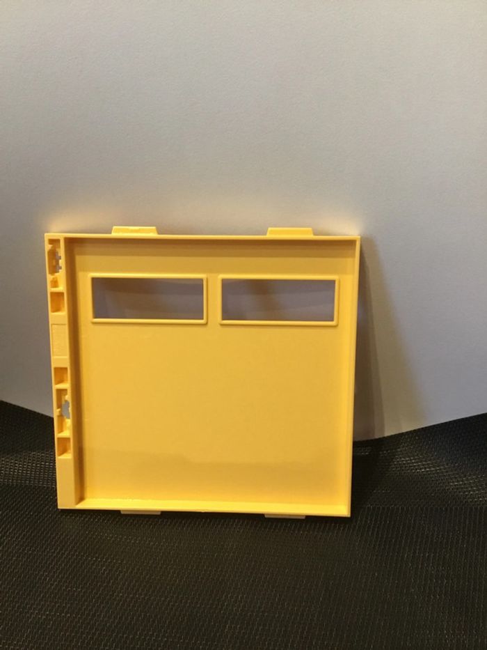 Playmobil mur parois jaune avec double ouvertures 16x15cm pièces détachées maison moderne 9266 - photo numéro 2