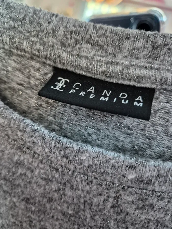Pull gris - photo numéro 3