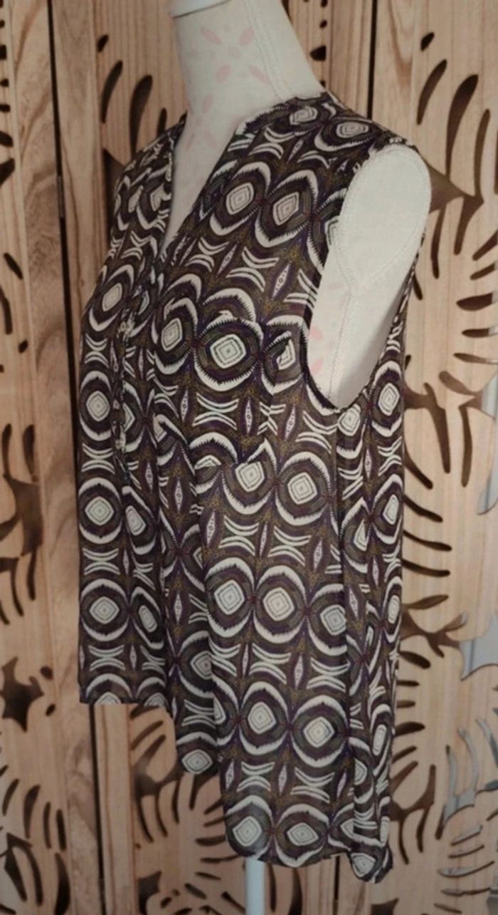 Blouse fluide et légère imprimée T 40 H&M - photo numéro 5
