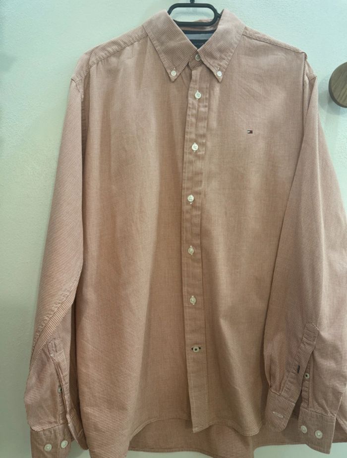 Chemise à carreaux rouge et blanc tommy Hilfiger - photo numéro 6