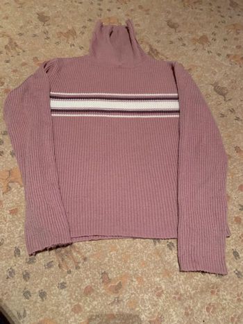 pull col roulé vieux rose 14 ans