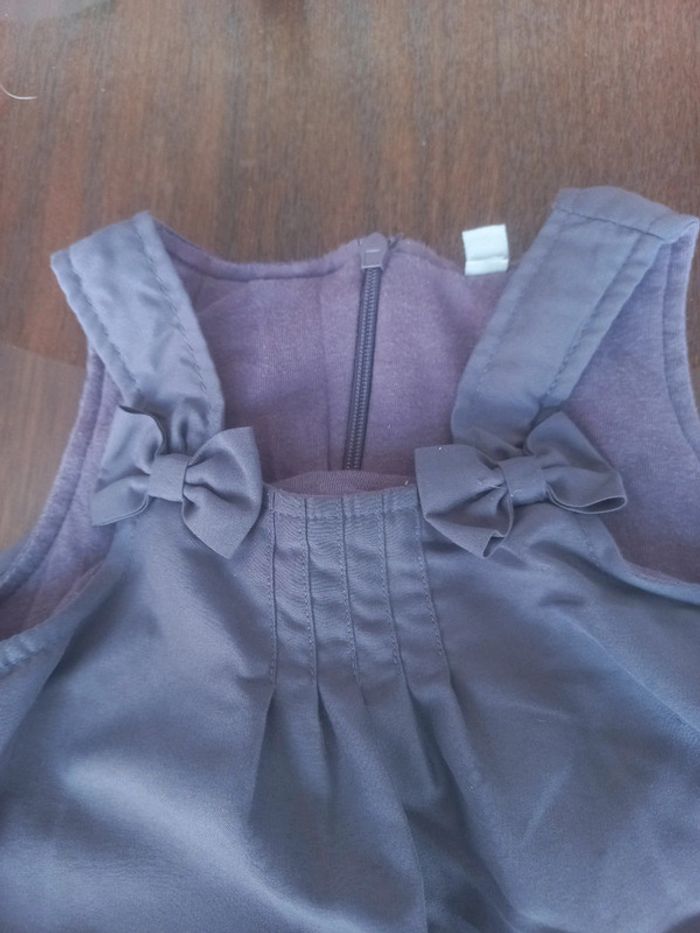 Robe mauve/violet pingouins 12mois - photo numéro 3