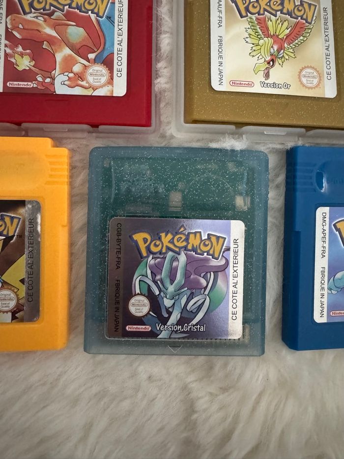 Lot complet 7 jeux Pokémon – Game Boy & Game Boy Color – Version FR - photo numéro 3