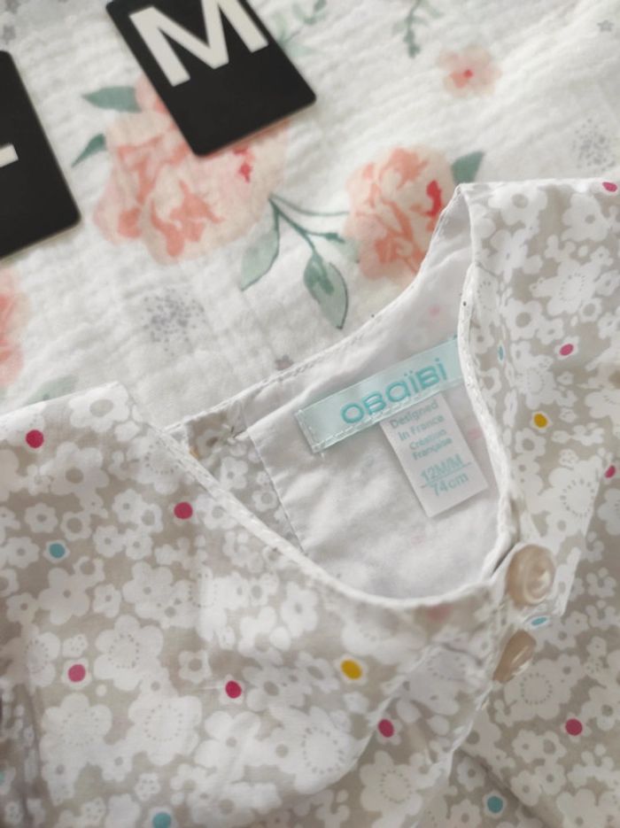 Robe été fleurie obaïbi 12 mois - photo numéro 3