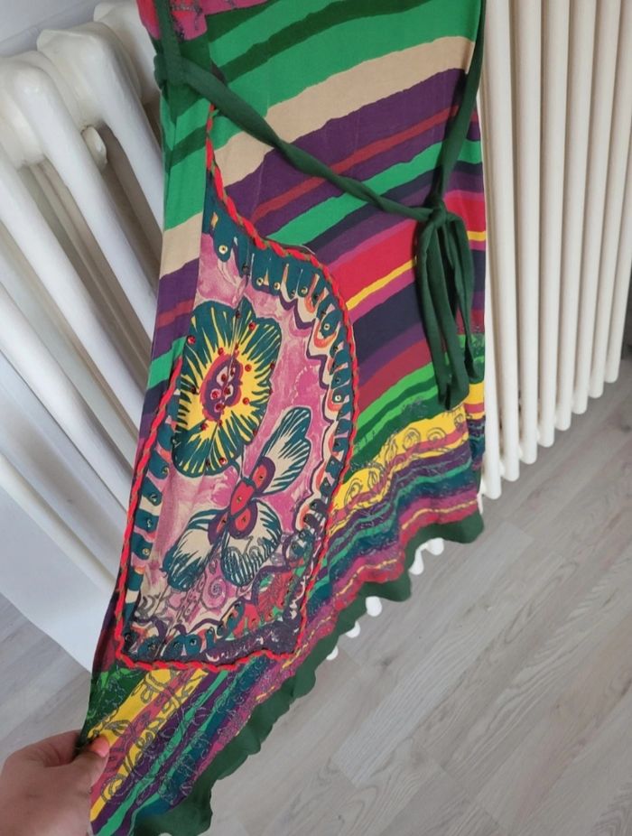 Robe desigual verte multicolore - photo numéro 4