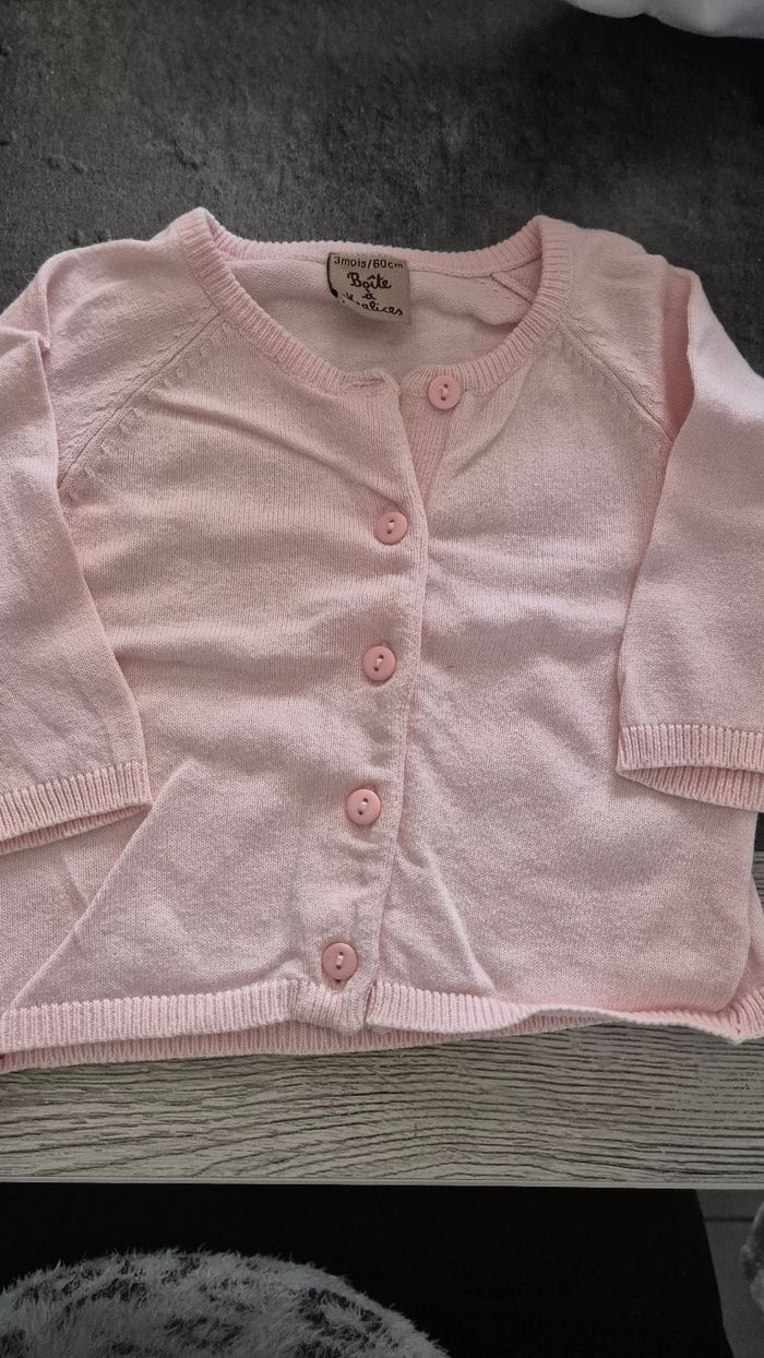 Gilet pour bébé fille