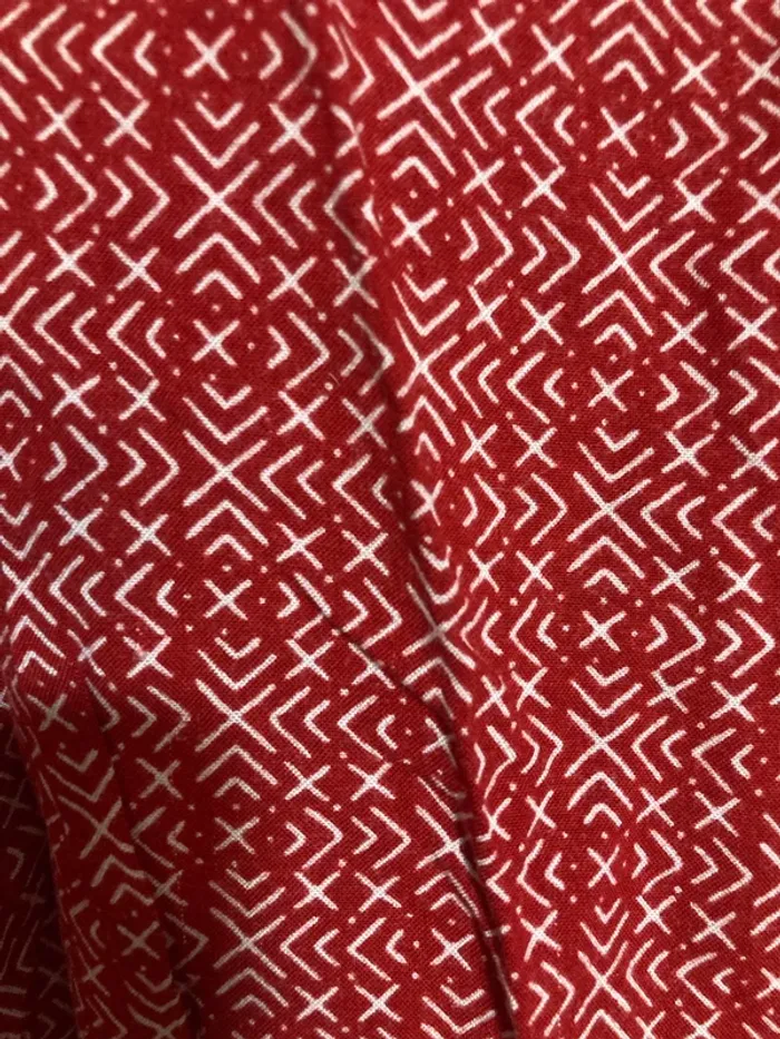 T-shirt rouge In Extenso – Taille 38, motifs blancs et détail croisé dans le dos - photo numéro 2