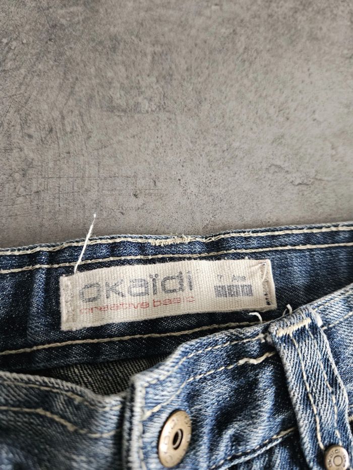 Jean droit enfant - Taille 7 ans (120cm) - Okaidi - Bleu - photo numéro 2