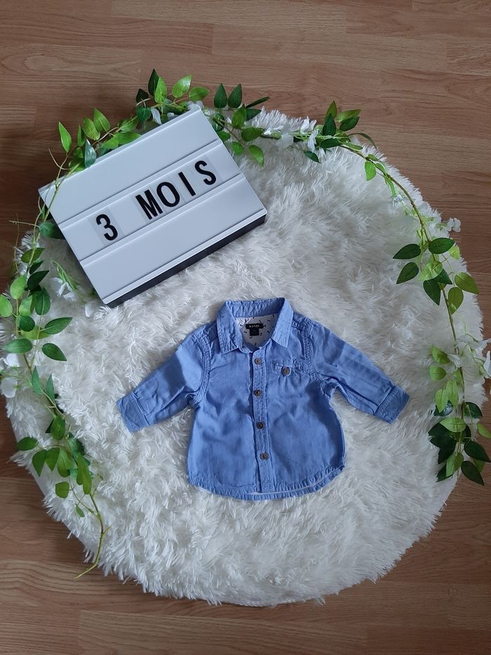 Chemise effet jeans
