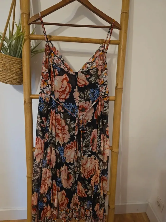 Magnifique robe voile vintage été fleurie - photo numéro 9