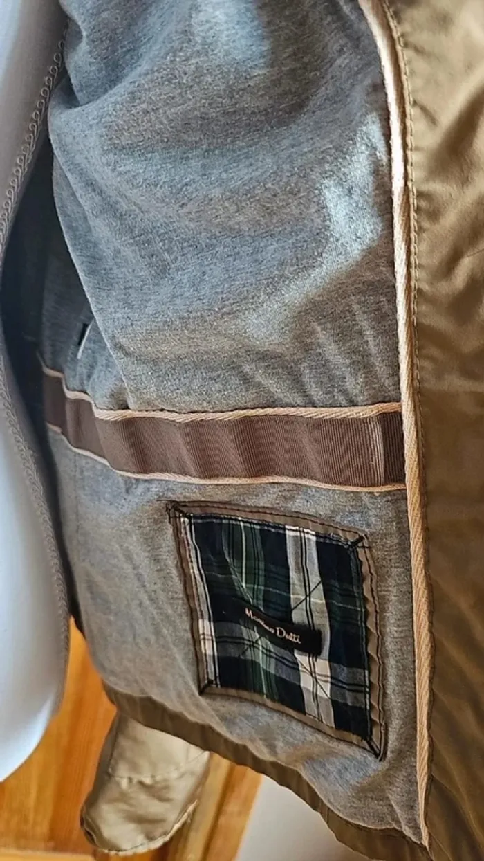 Veste Massimo Dutti kaki vintage - photo numéro 6