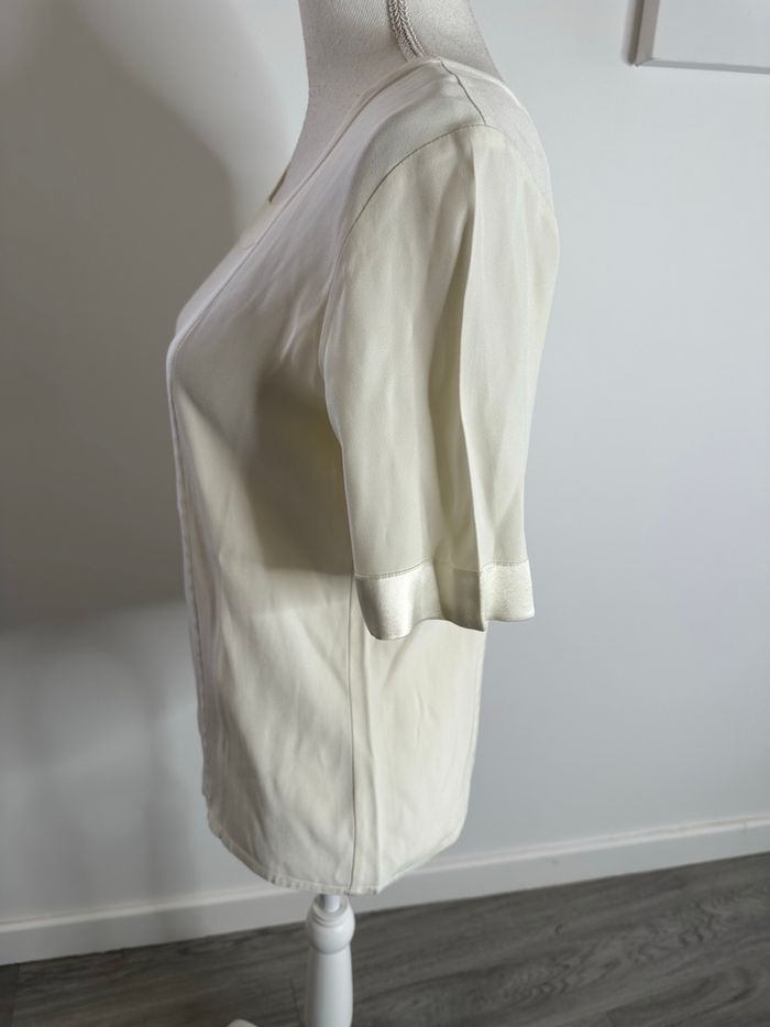 Blouse blanc crème Yves Saint Laurent Vintage T38 M - photo numéro 2