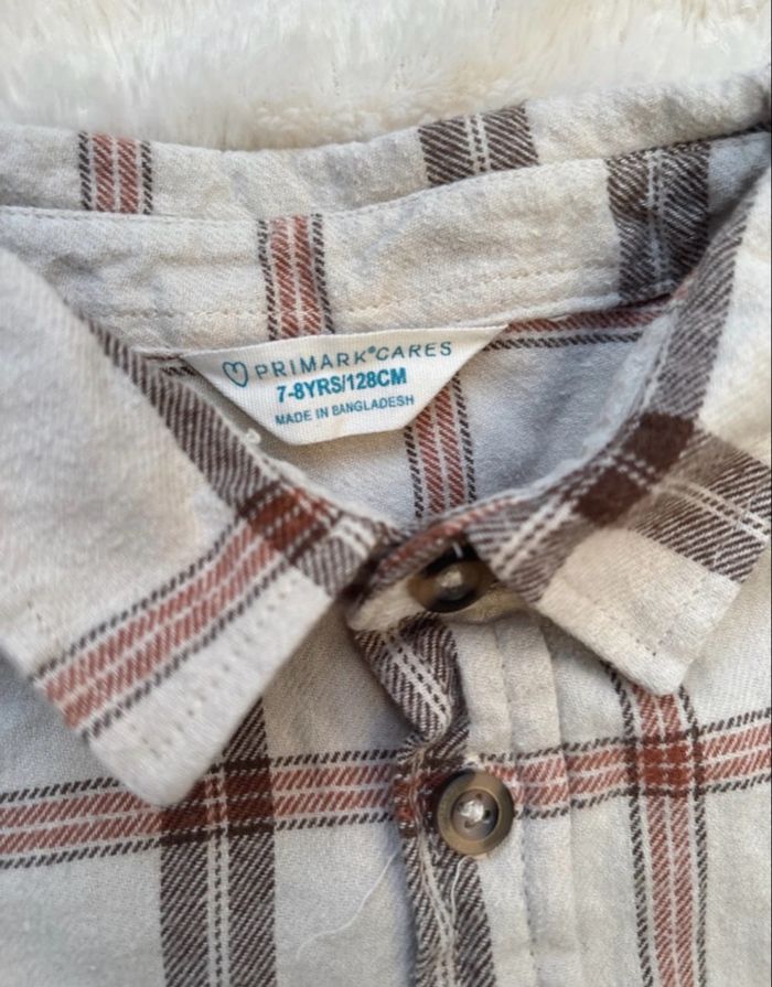 Chemise à carreaux garçon