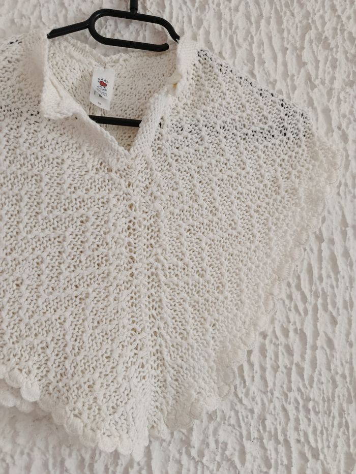 Poncho blanc - photo numéro 2