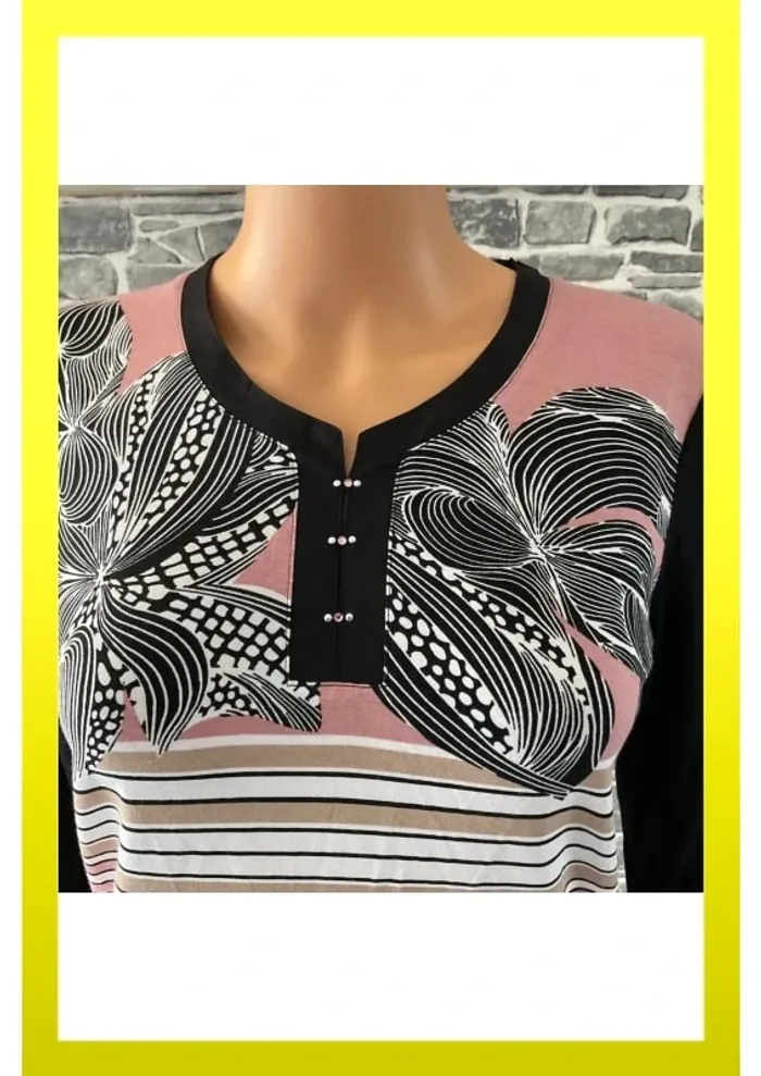 T-shirt manches 7/8éme " Christine Laure " - photo numéro 2