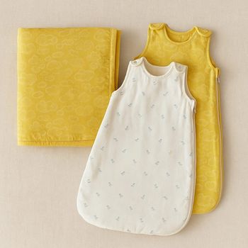 Lot Sweetcase : 2 gigoteuses + 1 couverture bébé