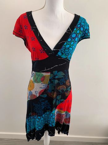 Robe à motifs multicolore T38