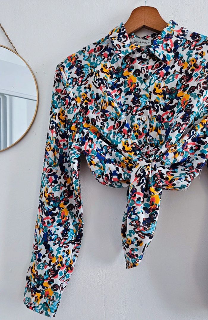 Chemisier à motifs multicolores - photo numéro 3
