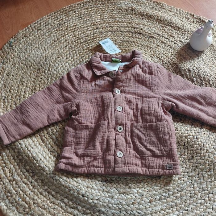 Veste blazer en coton de gaze marque tape a l'oeil avec étiquette