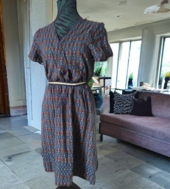 Robe marine imprimée neuve Cache cache 38