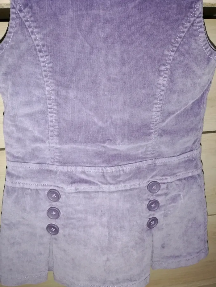 Robe en velour violet - photo numéro 2
