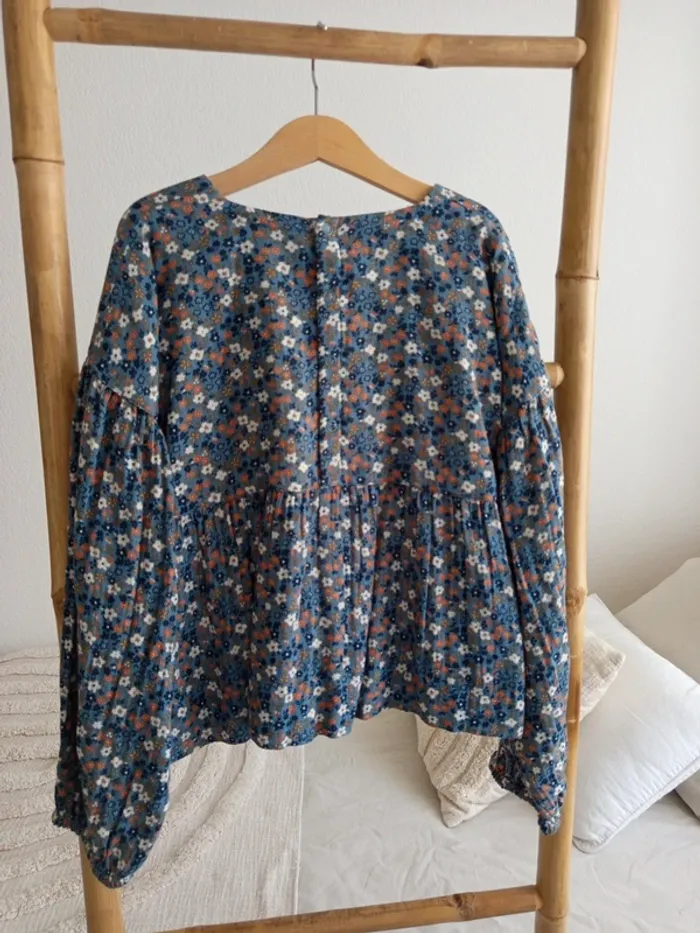 Jolie blouse fleurie Liberty Petit Bateau 10 ans neuve avec étiquette - photo numéro 7