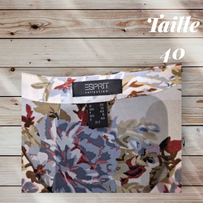 🌸 Blouse fleurie Esprit – Taille 40 🌸 - photo numéro 3