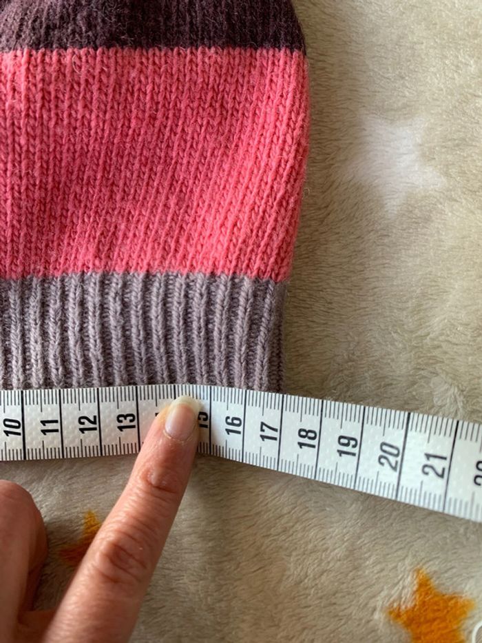 Bonnet DPAM Gris, Violet Et Rose 4/6 ans - photo numéro 5