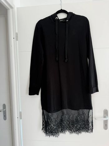 Robe Sweat pull noir haut t-shirt S loose oversize sweat-shirt pullover overhemd Camisola Sudadera