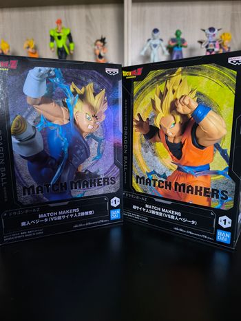Duo Figurines Goku SSJ2 & Majin Vegeta – Dragon Ball Z – Match Makers – Banpresto – Officielles Impo