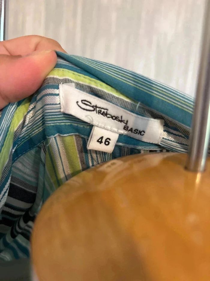 Chemise rayée vintage Straboski - Taille 46• - photo numéro 3