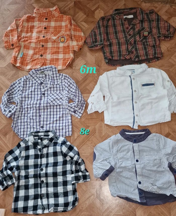Lot 6chemise 6mois