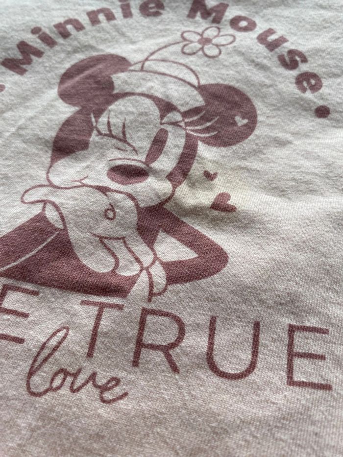 Tee-shirt manche longue Minnie Disney 12 mois - photo numéro 2