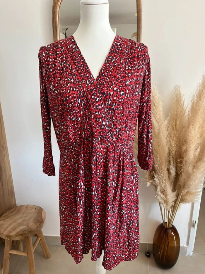Robe rouge/rose léopard Opullence - photo numéro 5