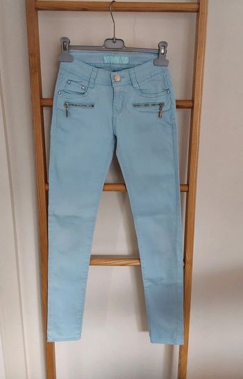 Pantalon coton bleu turquois Lostyle T 34