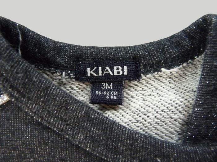 Gilet sweat zippé molleton fin gris Kiabi 3 mois fille - photo numéro 2
