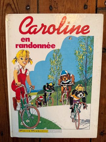 Grands albums Hachette livre rare ancien blanc Caroline en randonnée Pierre Probst