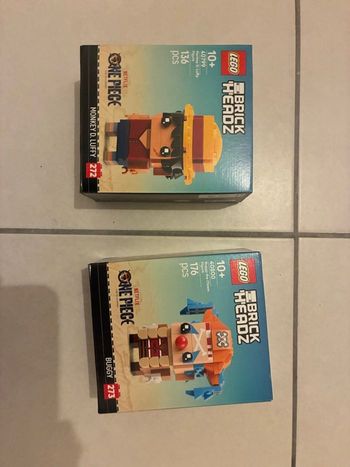 Lego Brickheadz one piece 40799 Luffy + 40800 Buggy