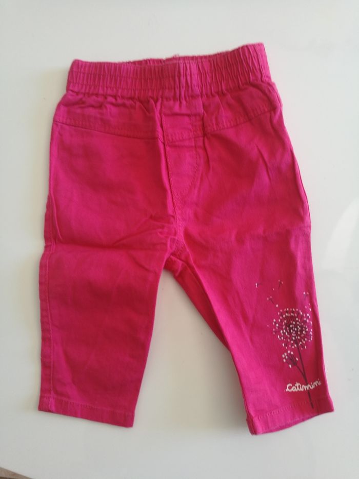 Pantalon été rose fushia Catimini