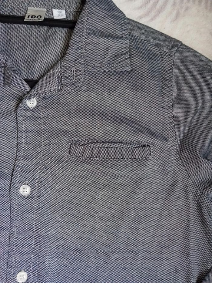 Chemise 10 ans / 140 cm Grise Ido - photo numéro 3