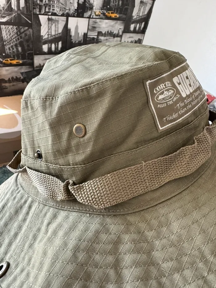 Corteiz Guerillaz Bucket Hat Tonal Khaki - photo numéro 5
