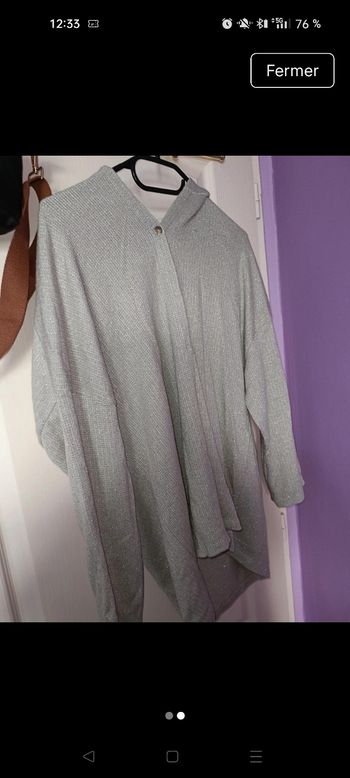 Veste a capuche mi longue 
