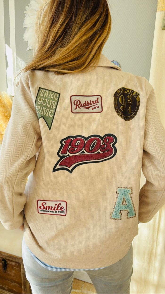 Veste blazer oversize esprit bohème chic ! - photo numéro 2