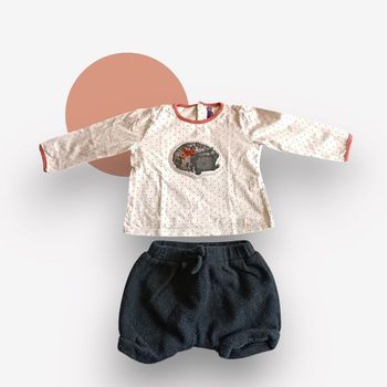 Ensemble fille– 12 mois